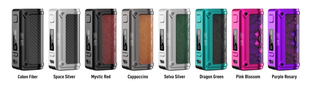 Lost-Vape-Thelema-Mini-Box-Mod-Coloursjpg - Element Vapor Australia