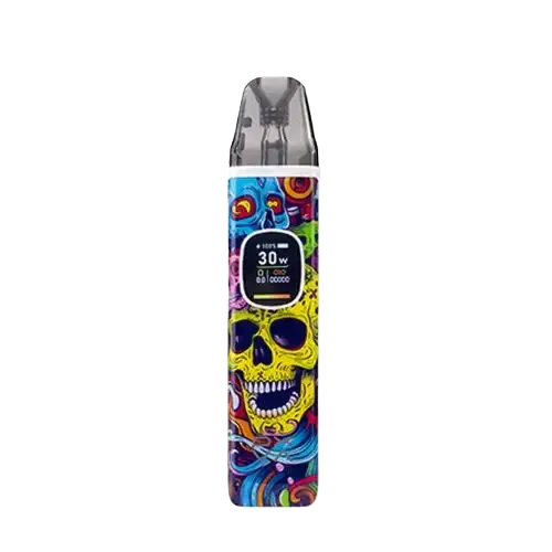 OXVA-Xlim-Pro-2-Pod-Vape-Kit-Skulliful-White-Framewebp - Element Vapor Australia