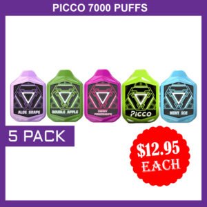 PICCO-7000-PUFFS-5-PACKjpg - Element Vapor Australia