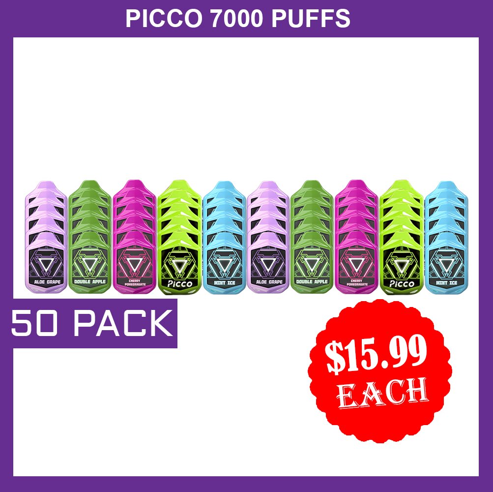 PICCO-7000-PUFFS-50-PACKjpg - Element Vapor Australia