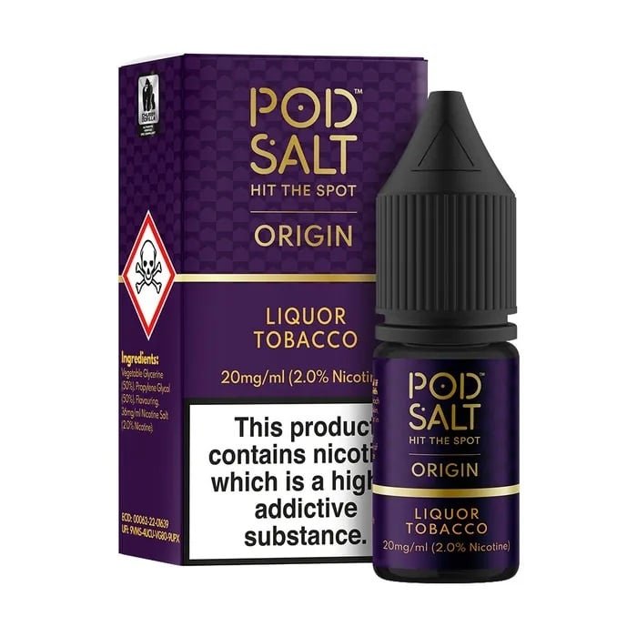POD-SALT-ORIGIN-LIQUOR-TOBACCO-10ML-NICOTINE-SALT-E-LIQUIDjpg - Element Vapor Australia