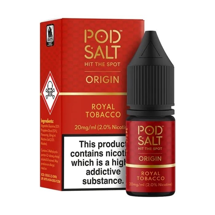 POD-SALT-ORIGIN-ROYAL-TOBACCO-10ML-NICOTINE-SALT-E-LIQUIDjpg - Element Vapor Australia