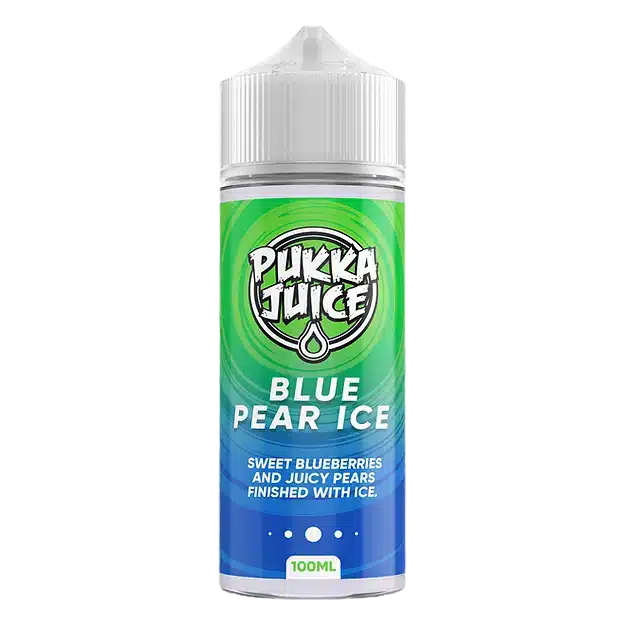 Pukka-Juice-E-liquid-100ml-Shortfill-Blue-Pear-Icewebp - Element Vapor Australia