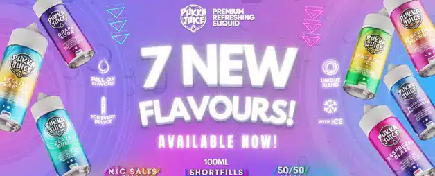 Pukka-Juice-E-liquid-100ml-Shortfill-New-Flavours-Bannerwebp - Element Vapor Australia