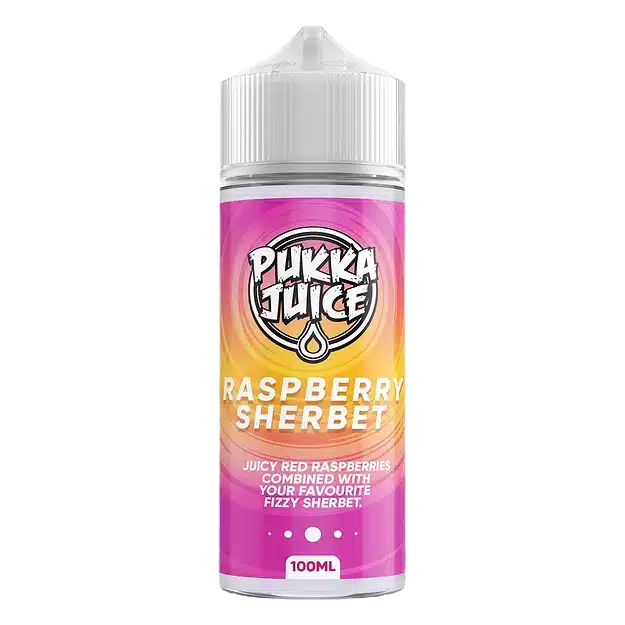 Pukka-Juice-E-liquid-100ml-Shortfill-Raspberry-Sherbetwebp - Element Vapor Australia