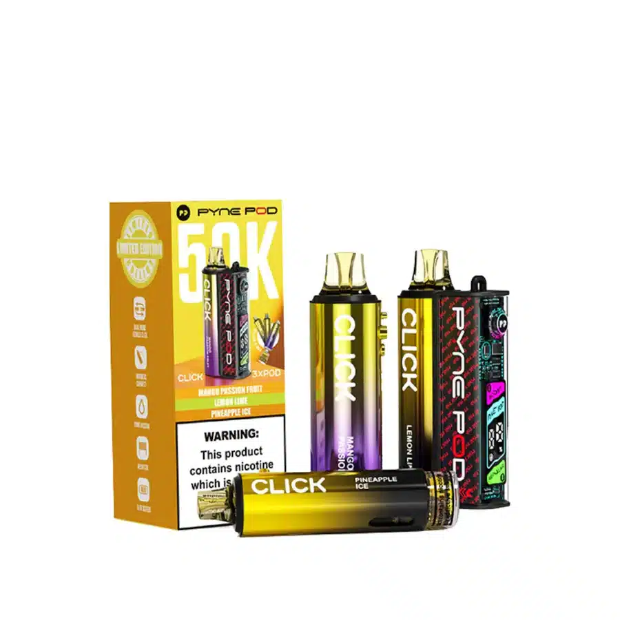 Pyne-Pod-Click-50K-Vape-Kit-Yellow-Editionwebp - Element Vapor Australia