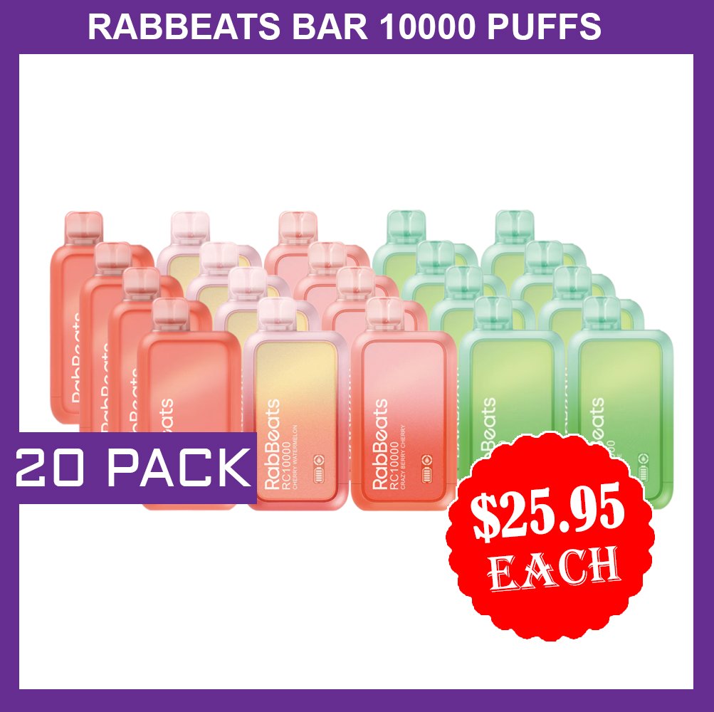 RABBEATS-BAR-10000-PUFFS-20-PACKSjpg - Element Vapor Australia