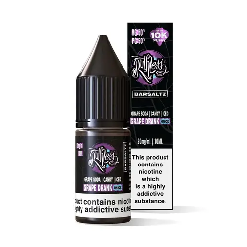 Ruthless-Nic-Salts-10ml-Grape-Drank-On-Icewebp - Element Vapor Australia