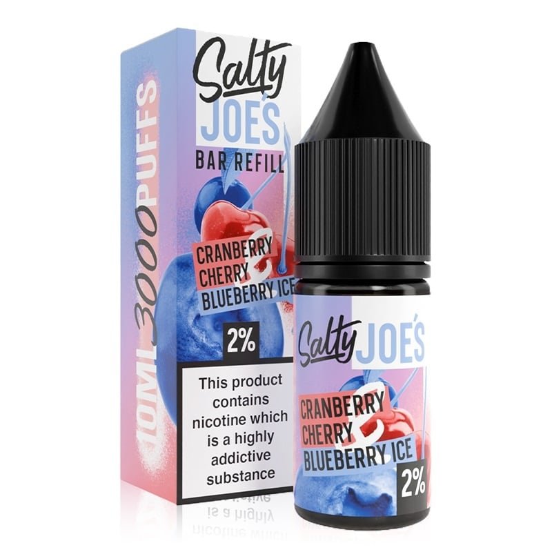 Salty-Joes-Bar-Refill-Nic-Salts-10ml-Blueberry-Cherry-Cranberryjpg - Element Vapor Australia