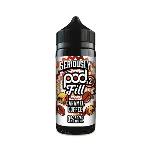 Seriously-Pod-Fill-X2-100ml-E-liquid-Caramel-Coffeewebp - Element Vapor Australia
