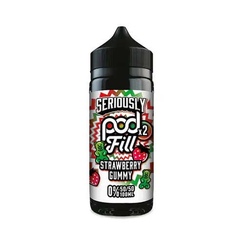 Seriously-Pod-Fill-X2-100ml-E-liquid-Strawberry-Gummywebp - Element Vapor Australia