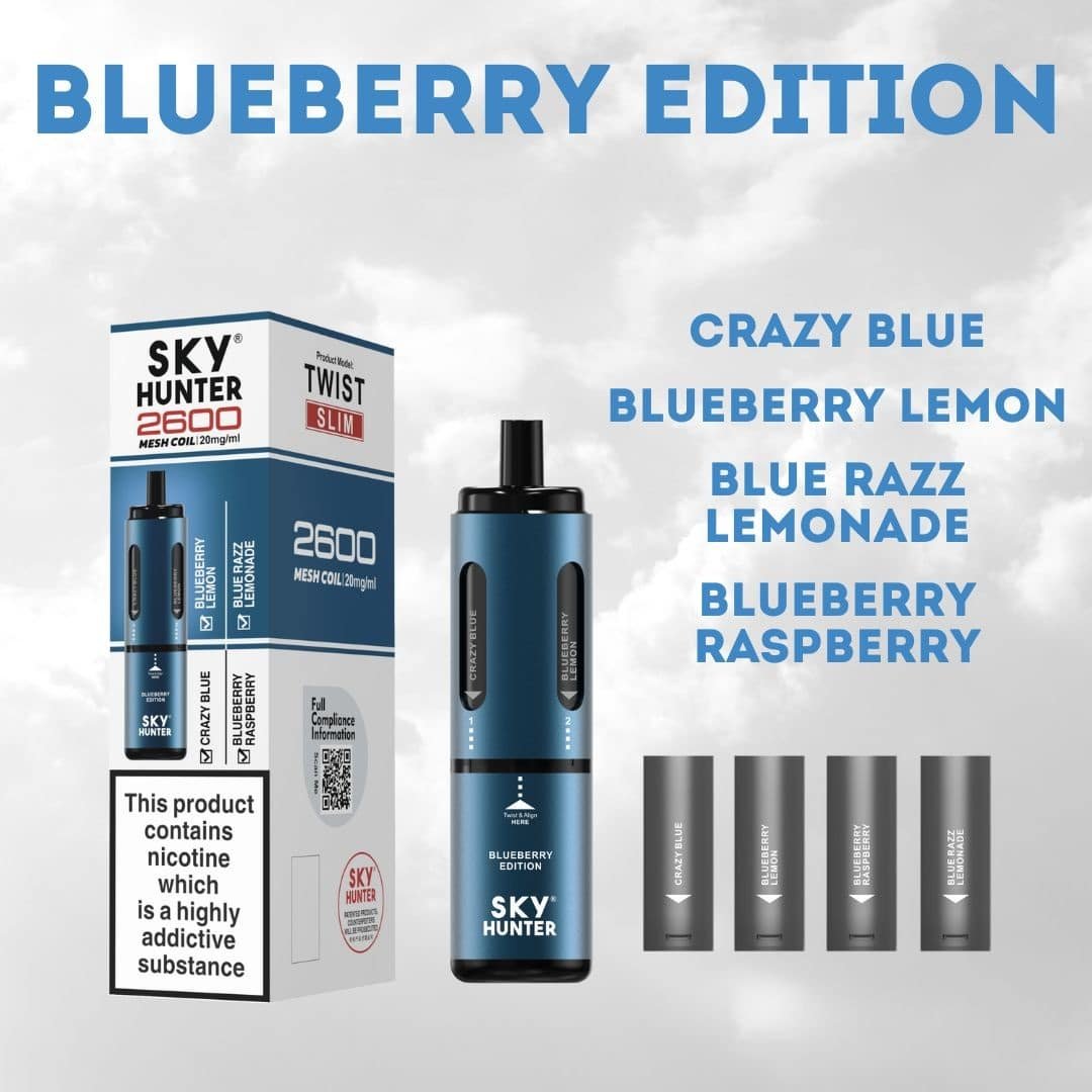 Sky-Hunter-2600-Disposable-Vape-Blueberry-Editionjpg - Element Vapor Australia