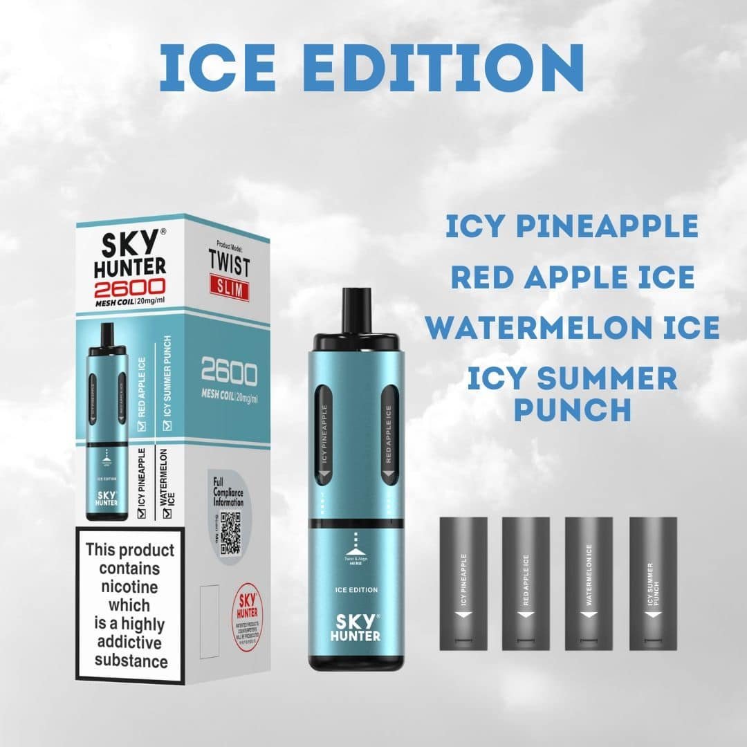 Sky-Hunter-2600-Disposable-Vape-Ice-Editionjpg - Element Vapor Australia