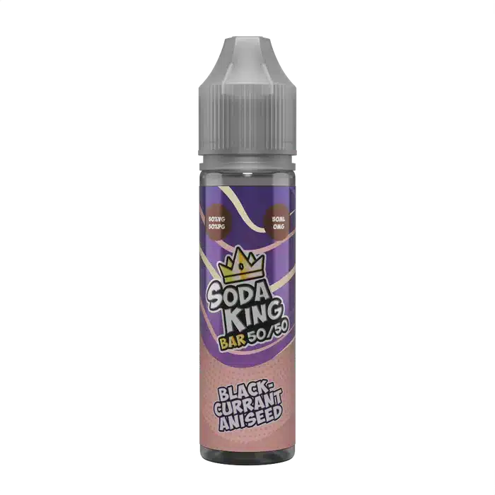 Soda-King-Bar-50-50-E-liquid-50ml-Shortfill-Blackcurrant-Aniseedwebp - Element Vapor Australia