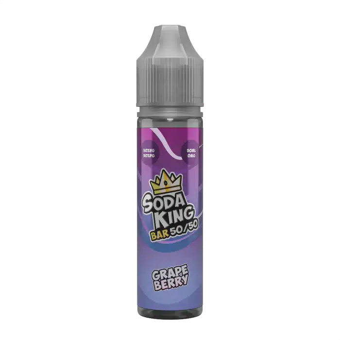 Soda-King-Bar-50-50-E-liquid-50ml-Shortfill-Grape-Berrywebp - Element Vapor Australia