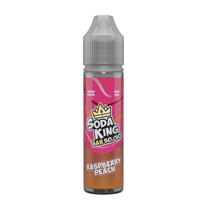 Soda-King-Bar-50-50-E-liquid-50ml-Shortfill-Raspberry-Peachwebp - Element Vapor Australia