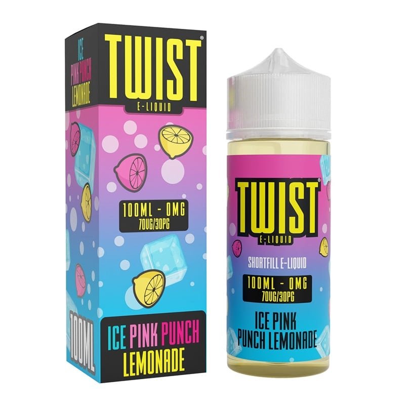 Twist-E-liquid-100ml-Shortfill-Ice-Pink-Punch-Lemonadejpeg - Element Vapor Australia