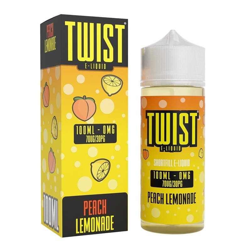 Twist-E-liquid-100ml-Shortfill-Peach-Lemonadejpeg - Element Vapor Australia