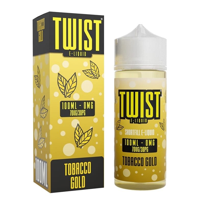Twist-E-liquid-100ml-Shortfill-Tobacco-Goldjpeg - Element Vapor Australia
