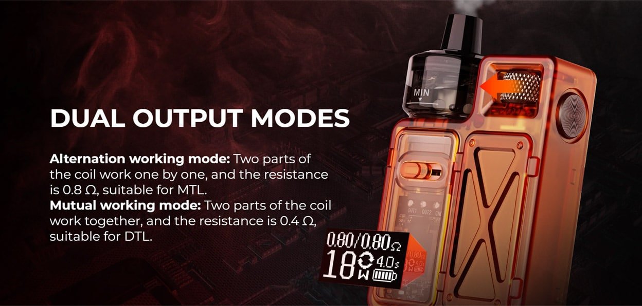 Uwell-Crown-M-Pod-Mod-Kit-Dual-Outputjpg - Element Vapor Australia