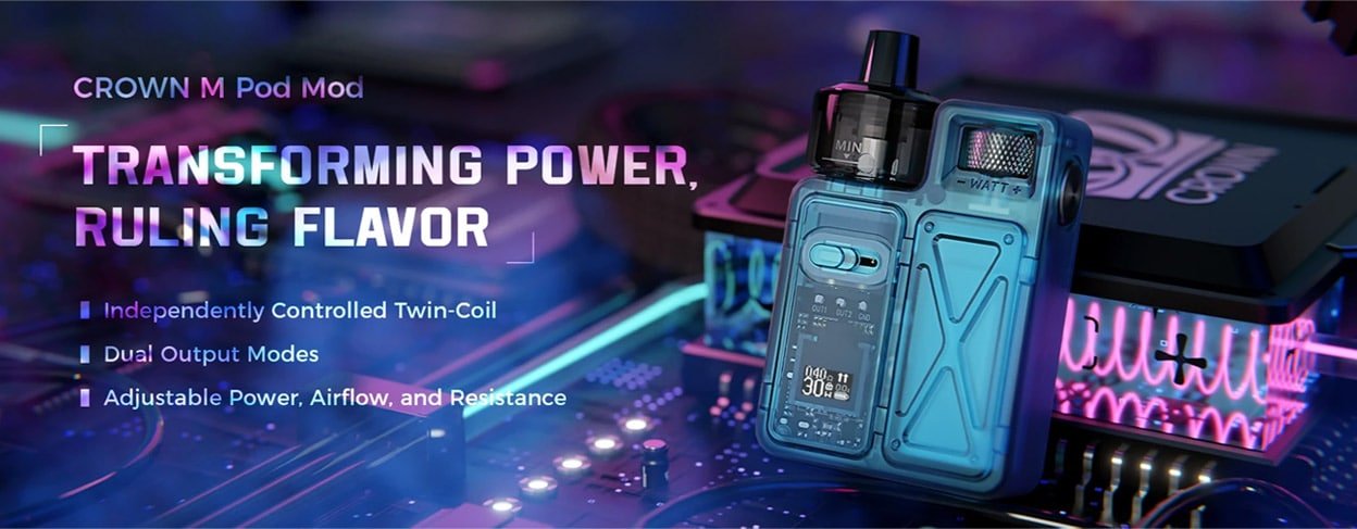 Uwell-Crown-M-Pod-Mod-Kit-Promojpg - Element Vapor Australia