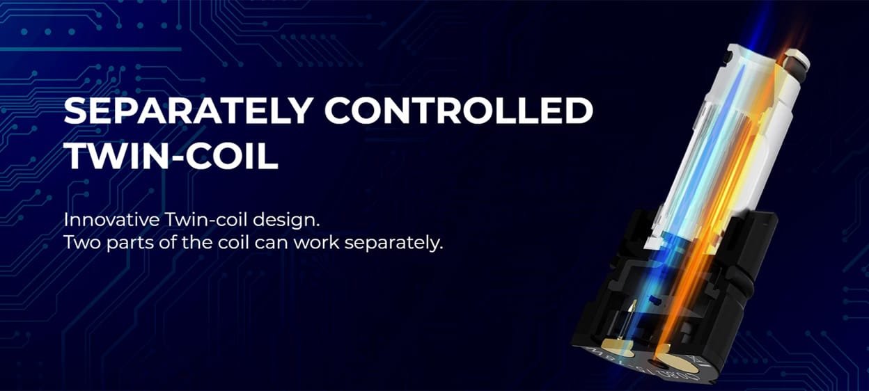 Uwell-Crown-M-Pod-Mod-Kit-Twin-Controljpg - Element Vapor Australia