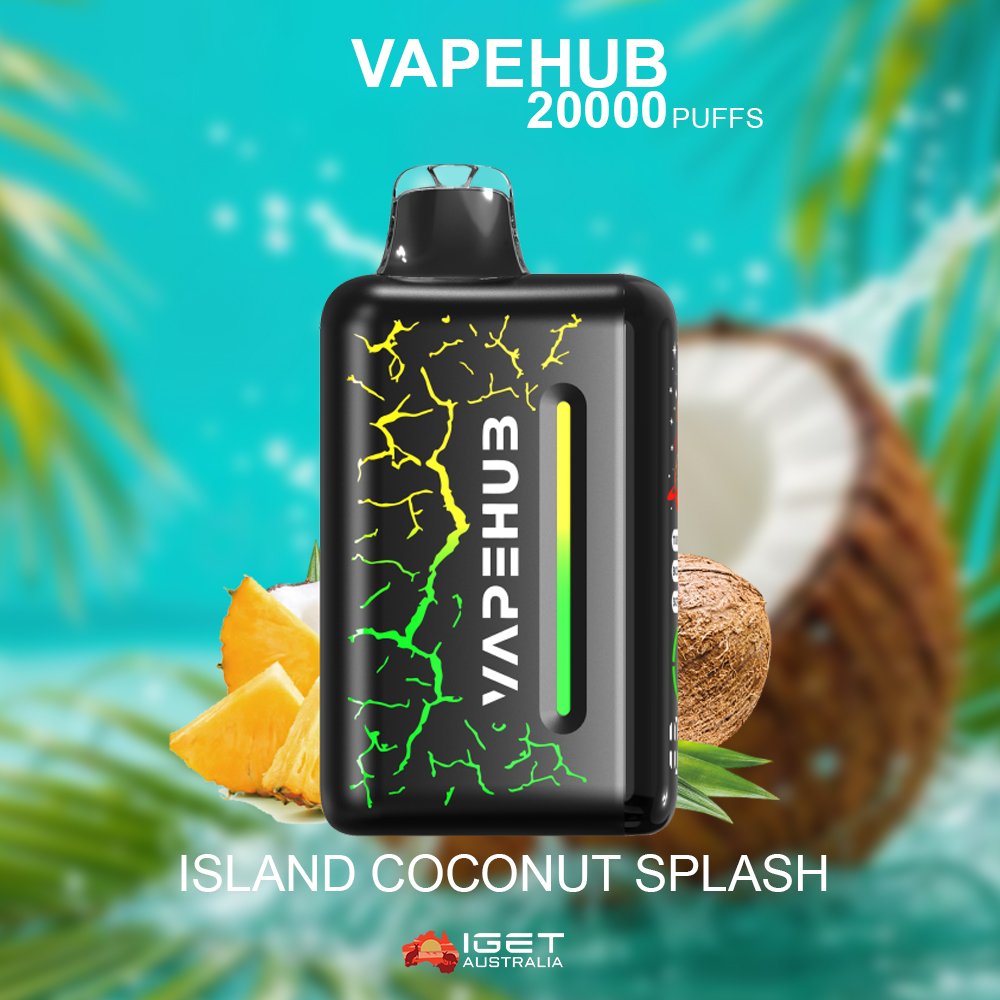 VAPEHUB-ISLAND-COCONUT-SPLASHjpg - Element Vapor Australia