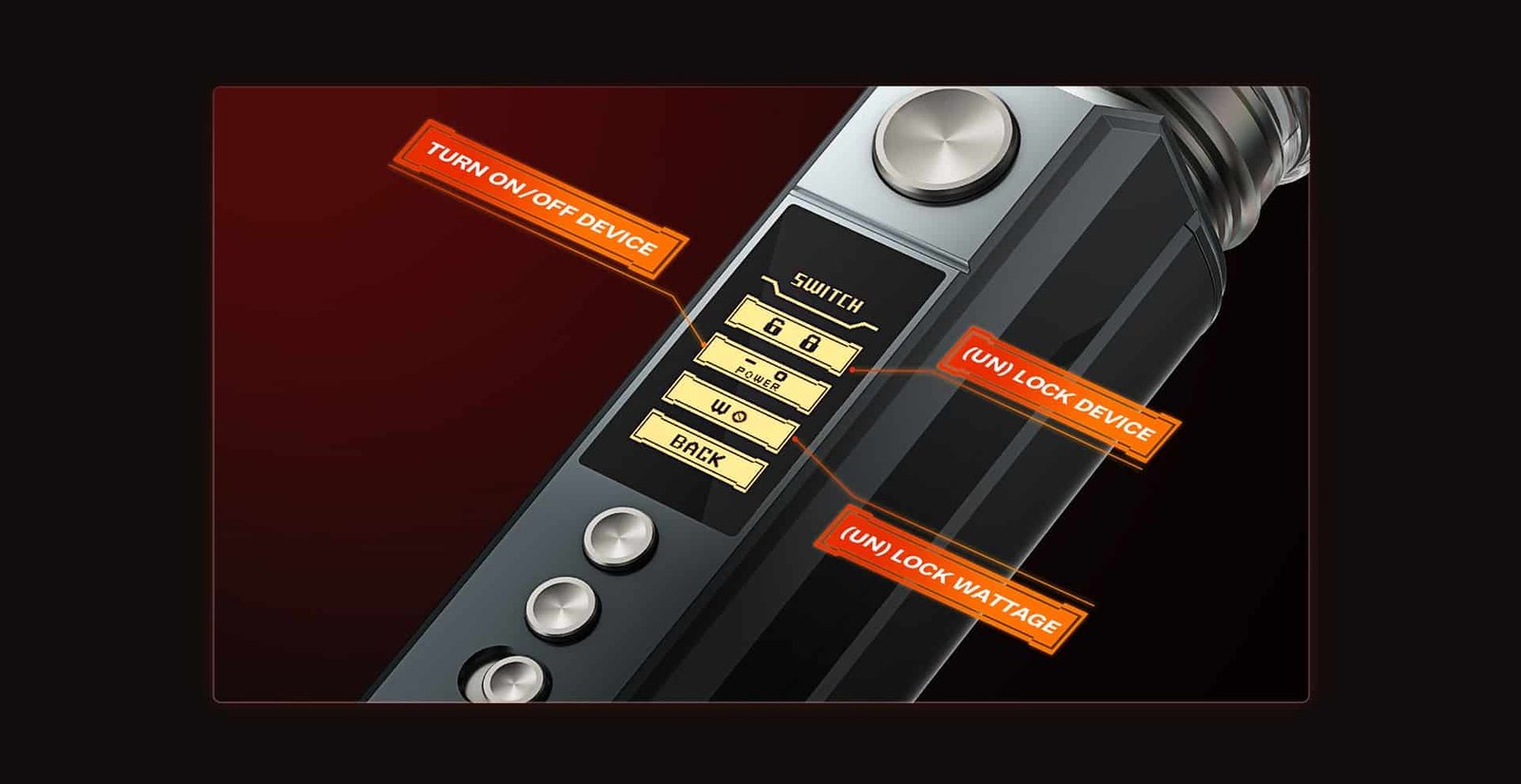 VOOPOO-DRAG-M100S-100W-Mod-Faceplatejpg - Element Vapor Australia