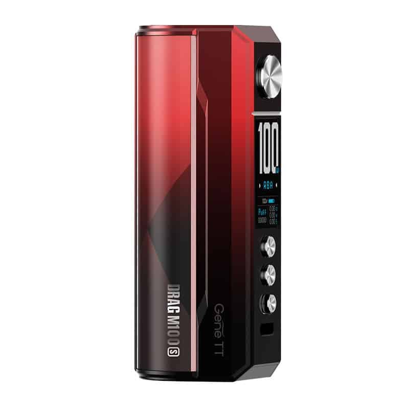 VOOPOO-DRAG-M100S-100W-Mod-Red-Blackjpg - Element Vapor Australia