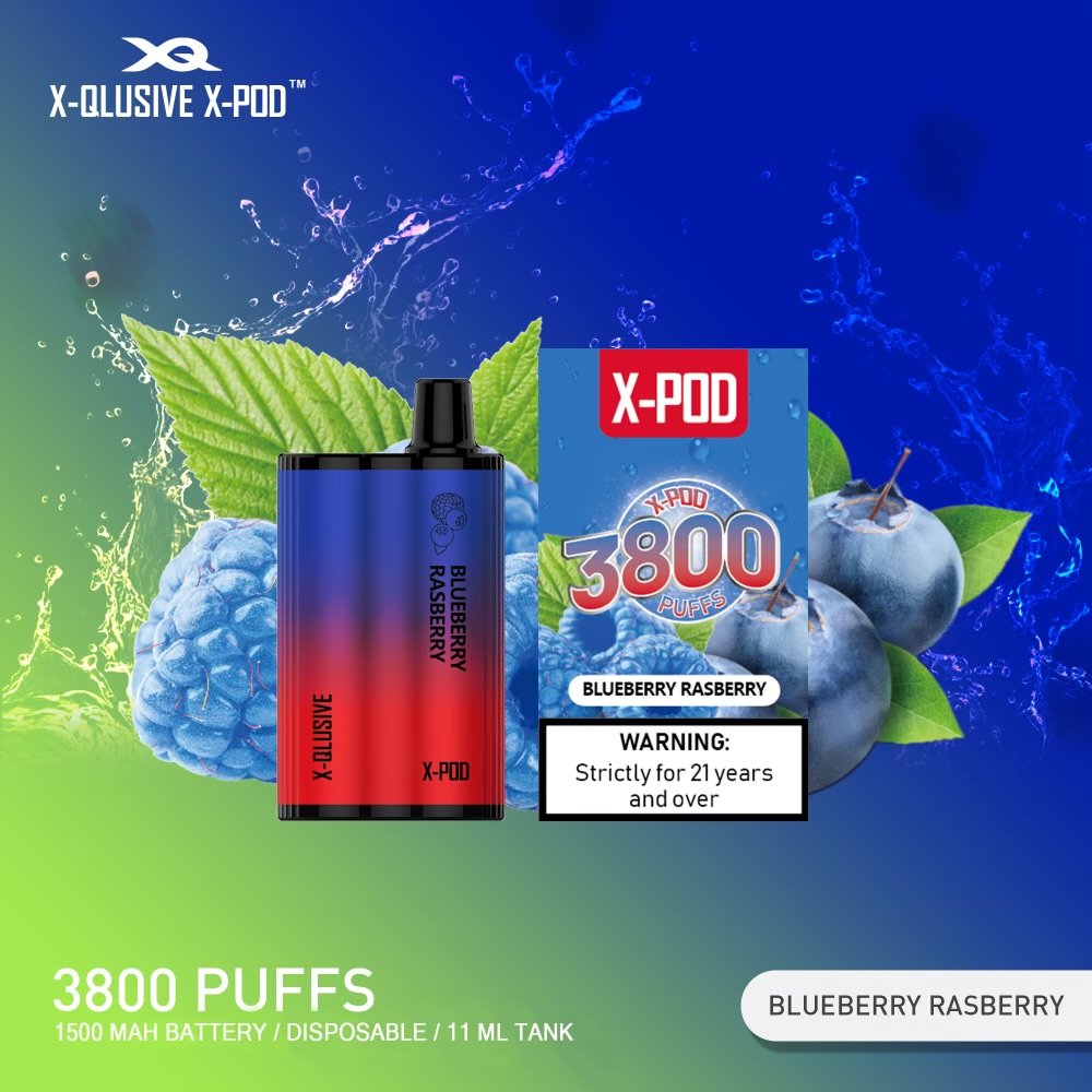 X-QLUSIVE-X-POD-BLUEBERRY-RASBERRYjpeg - Element Vapor Australia