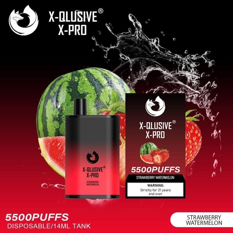 X-QLUSIVE-X-PRO-STRAWBERRY-WATERMELON--5500-PUFFSjpg - Element Vapor Australia