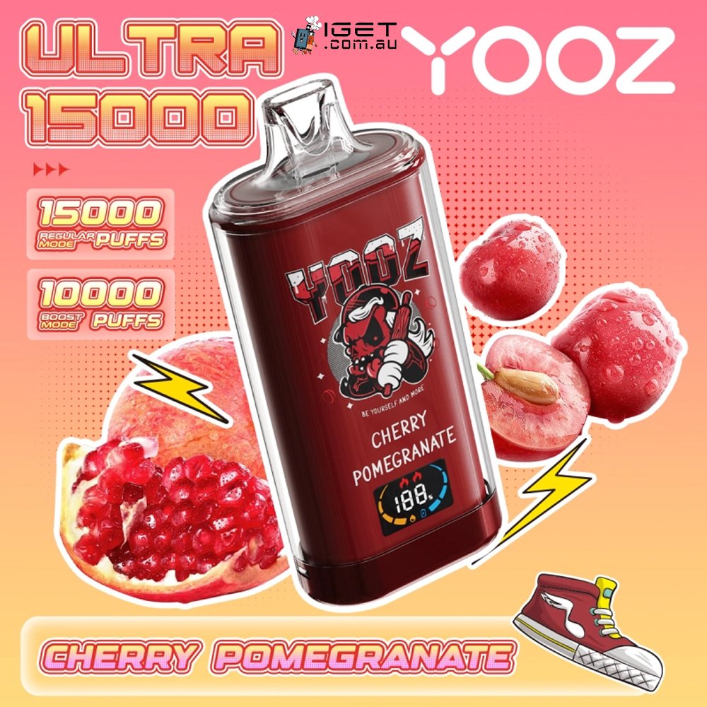 YOOZ-ULTRA-CHERRY-POMEGRANATE-15000-PUFFSjpg - Element Vapor Australia