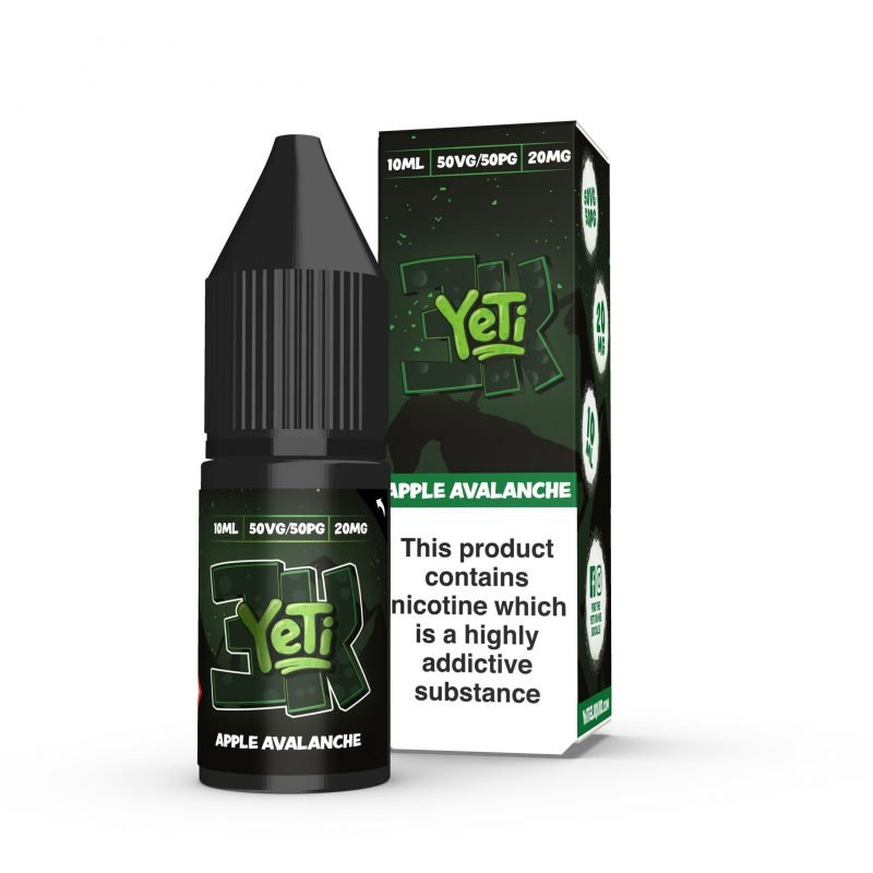 Yeti-3K-Bar-Salt-10ml-Apple-Avalanche-scaled-e1679062610321jpg - Element Vapor Australia