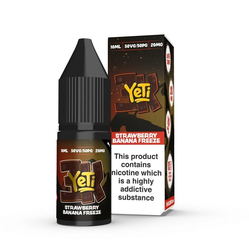 Yeti-3K-Bar-Salt-10ml-Strawberry-Banana-Freeze-scaled-e1679062756678jpg - Element Vapor Australia