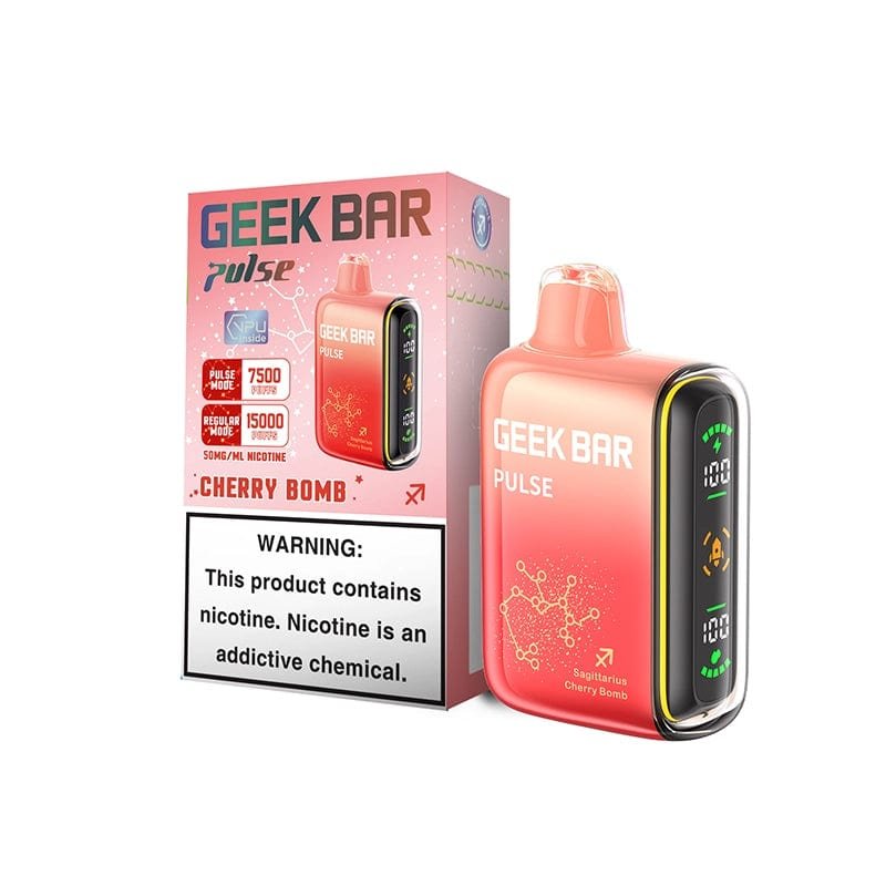 Geek Bar Pulse 15000 Disposable Vape (5%, 15000 Puffs) – Cherry Bomb*