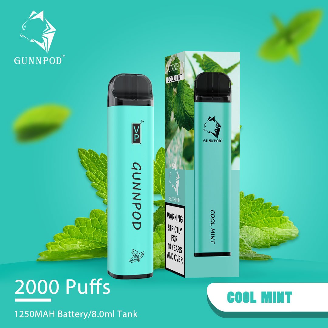 gunnpod-cool-mint-2000-puffjpeg - Element Vapor Australia