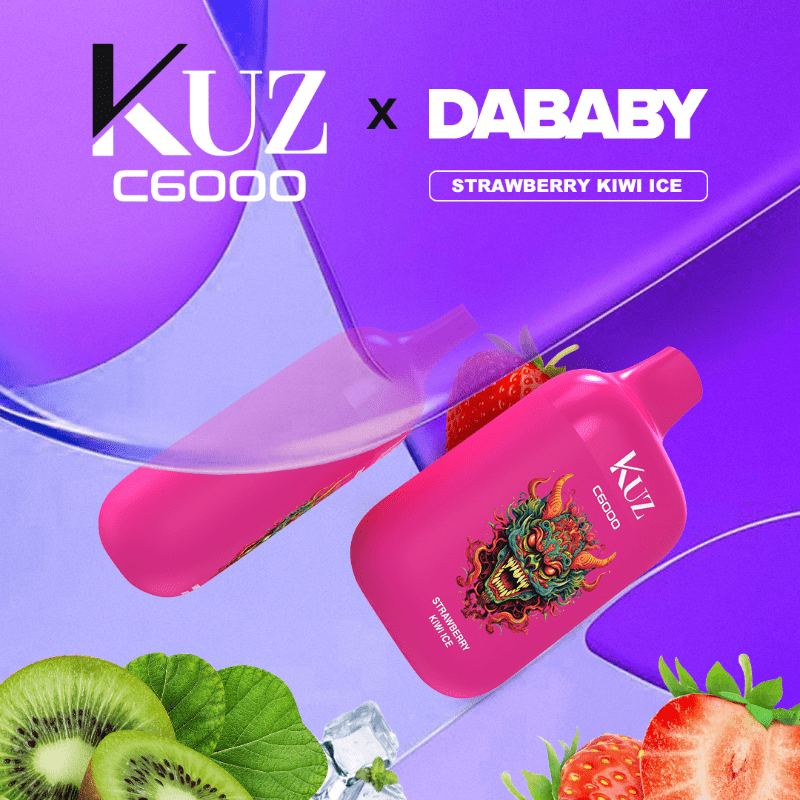 kuz-6000-puffs-strawberry-kiwi-ice-minpng - Element Vapor Australia